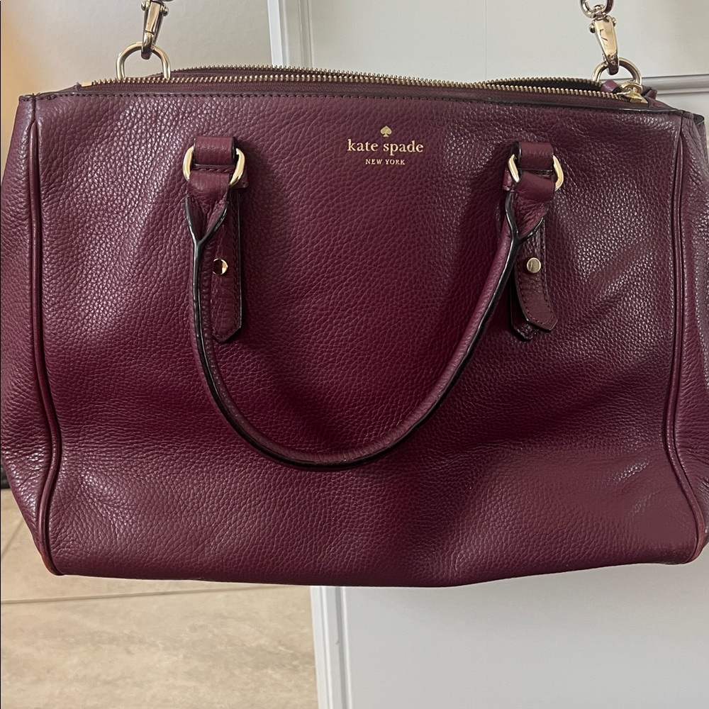Kate Spade Plum Satchel Purse